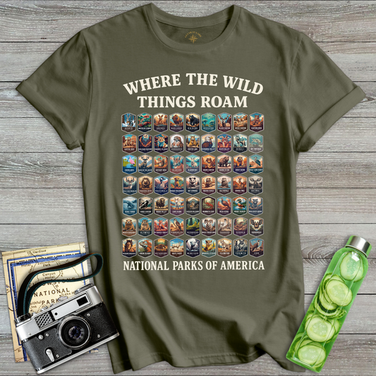 National Parks Wild Things Roam T-Shirt