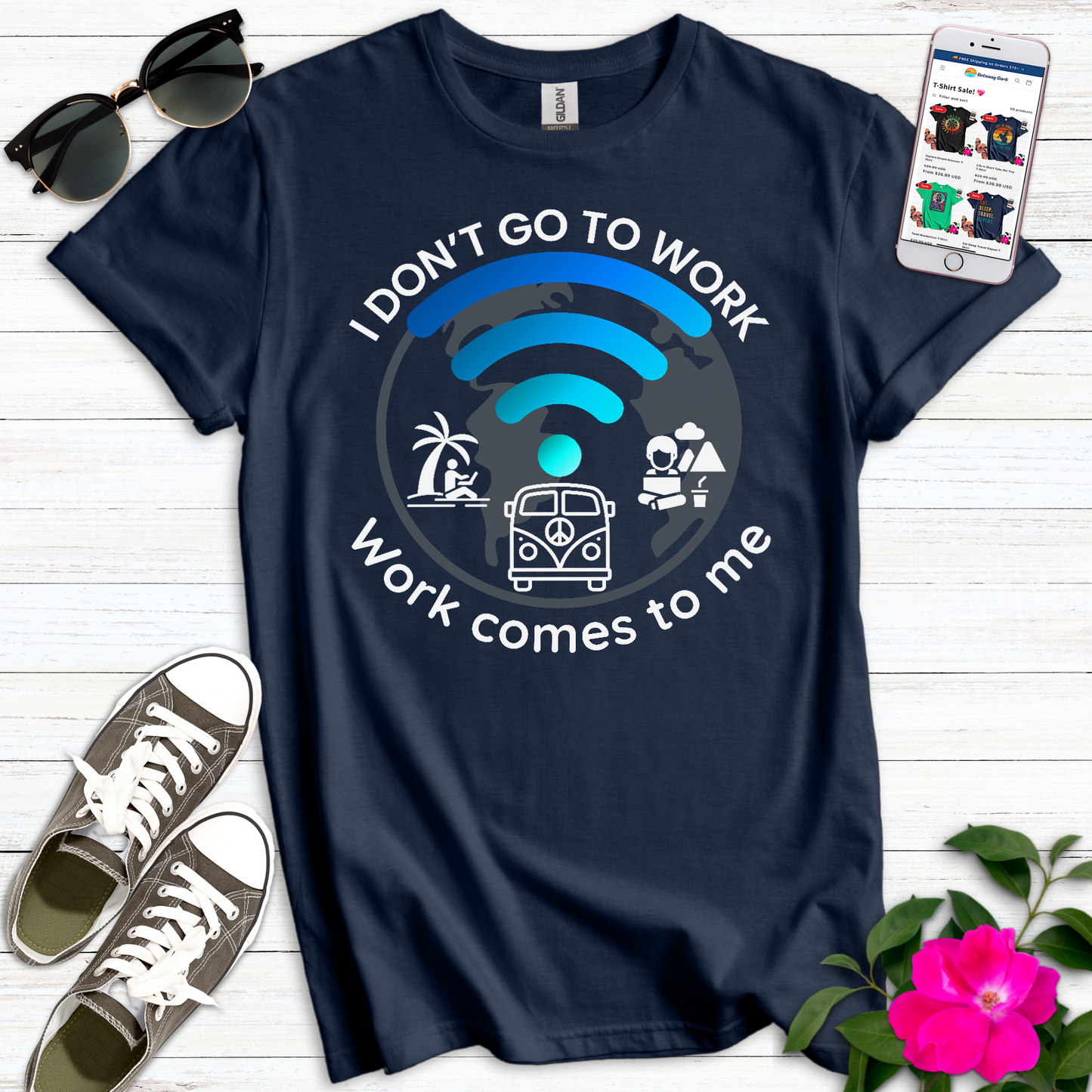 I Don't Go to Work T-Shirt