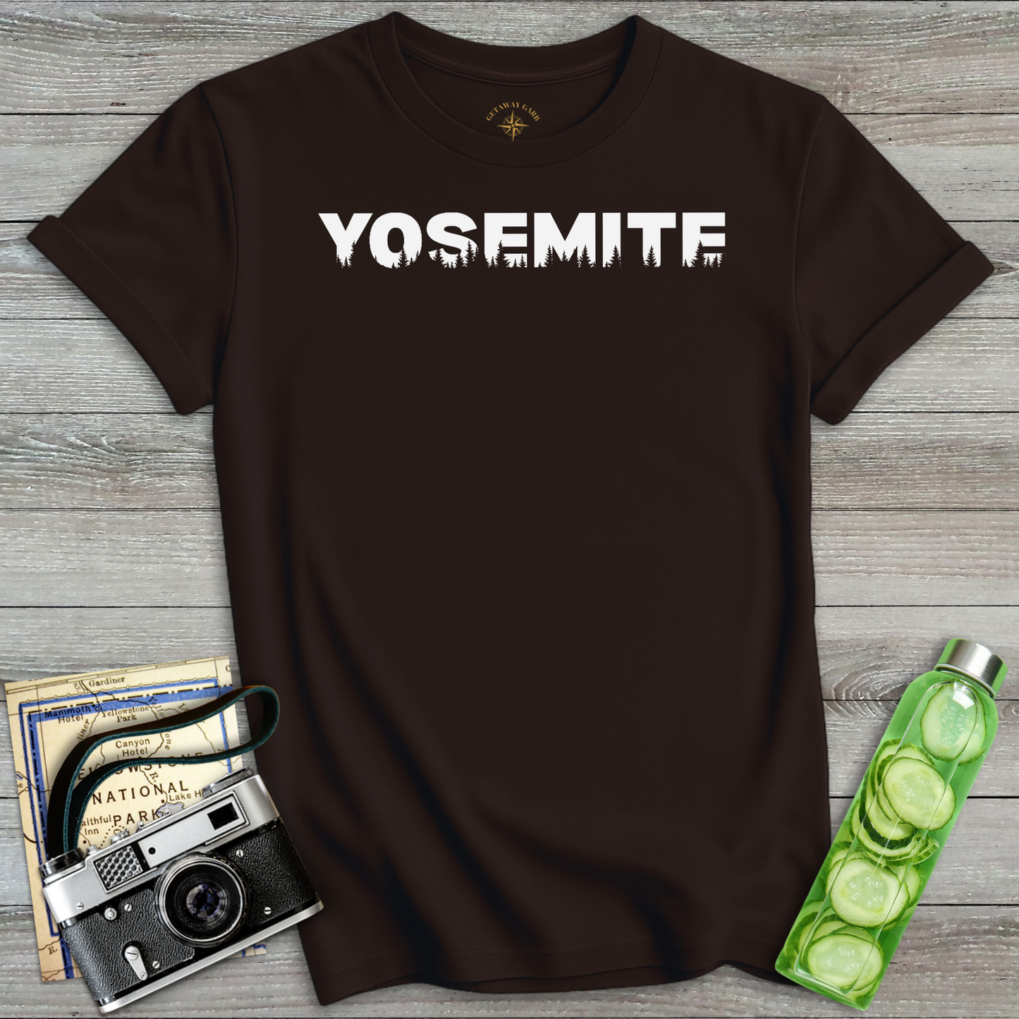Yosemite Forest Silhouette Graphic T-Shirt