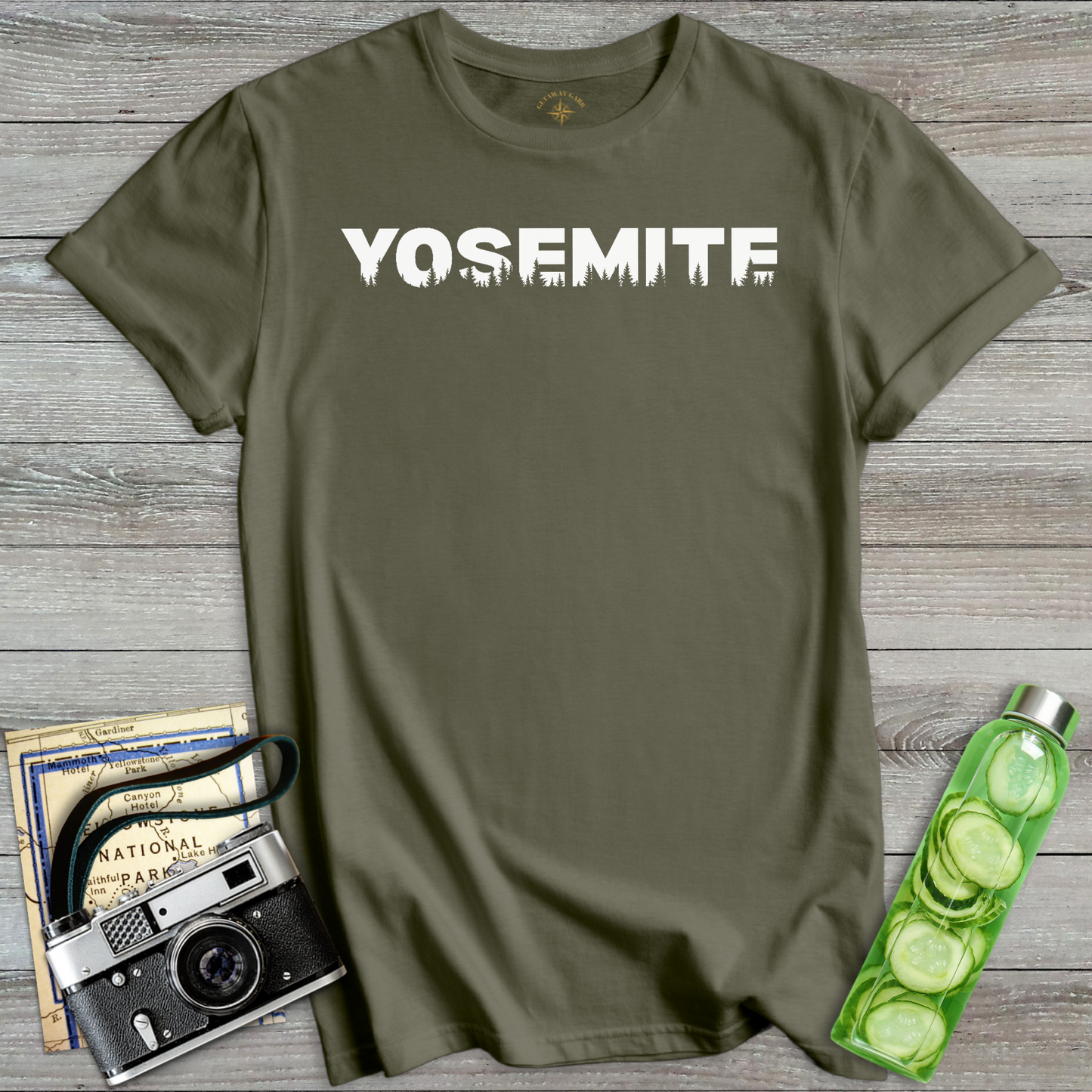 Yosemite Forest Silhouette Graphic T-Shirt