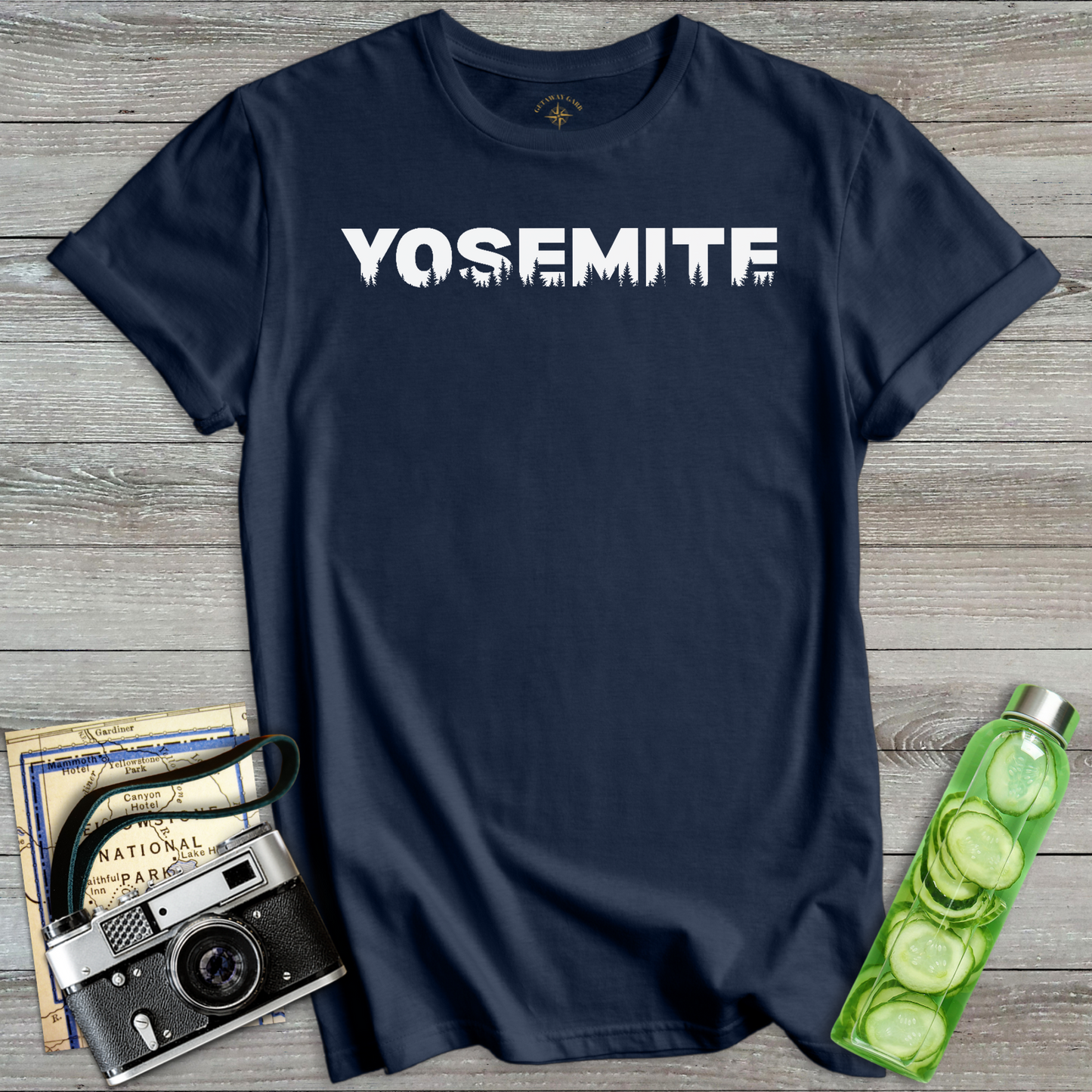 Yosemite Forest Silhouette Graphic T-Shirt