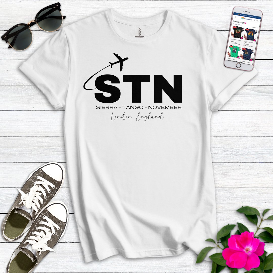 STN Stansted London City Airport Radio Alphabet T-Shirt