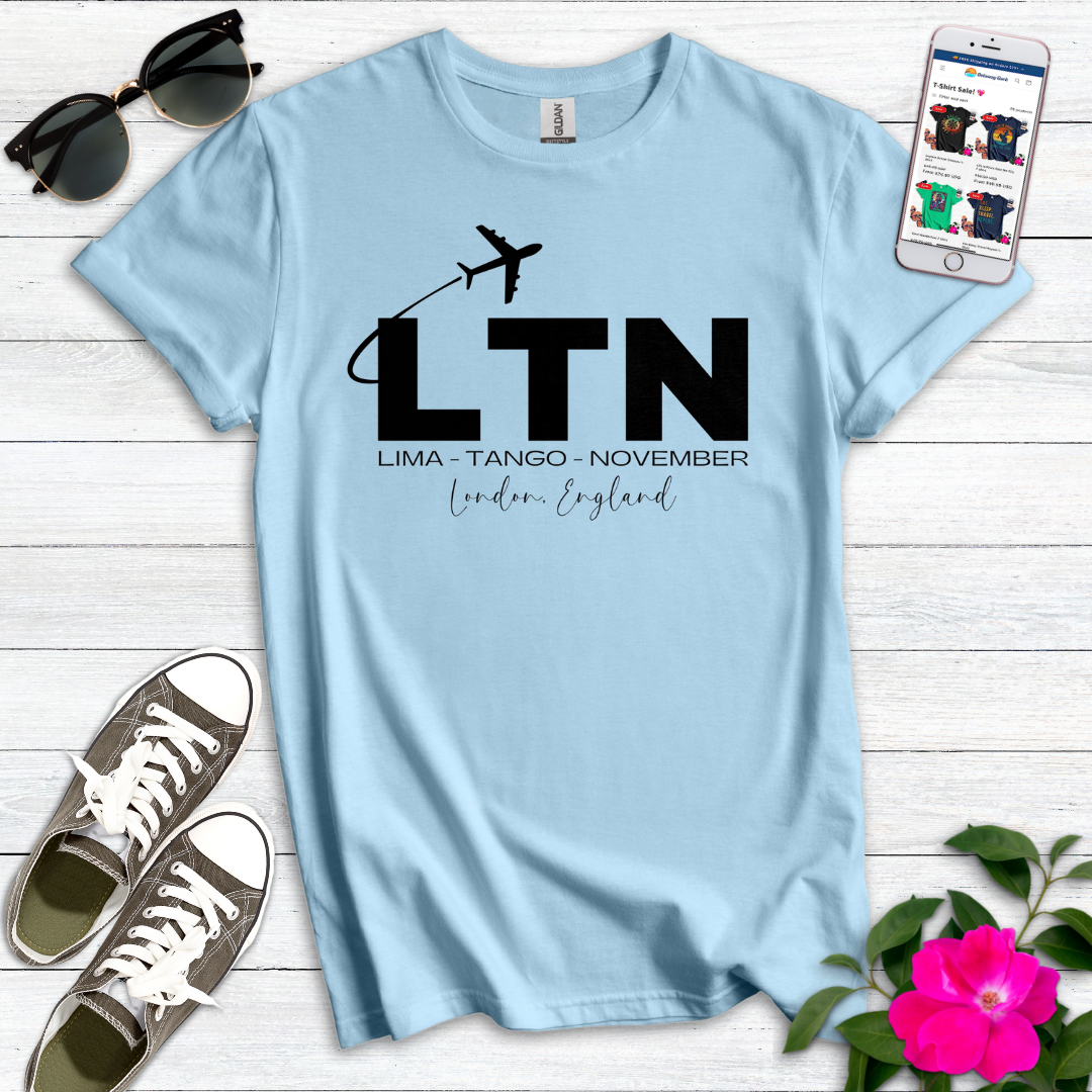 LTN Luton London Airport Radio Alphabet T-Shirt