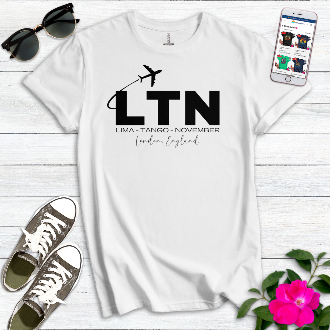 LTN Luton London Airport Radio Alphabet T-Shirt