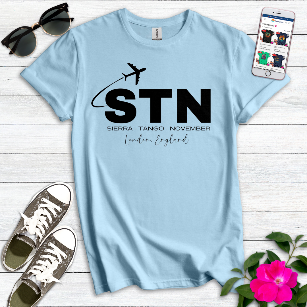 STN Stansted London City Airport Radio Alphabet T-Shirt