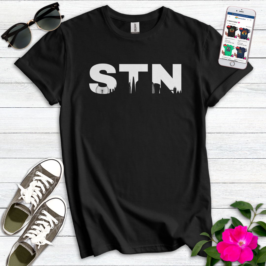 STN Stansted Airport London Skyline T-Shirt