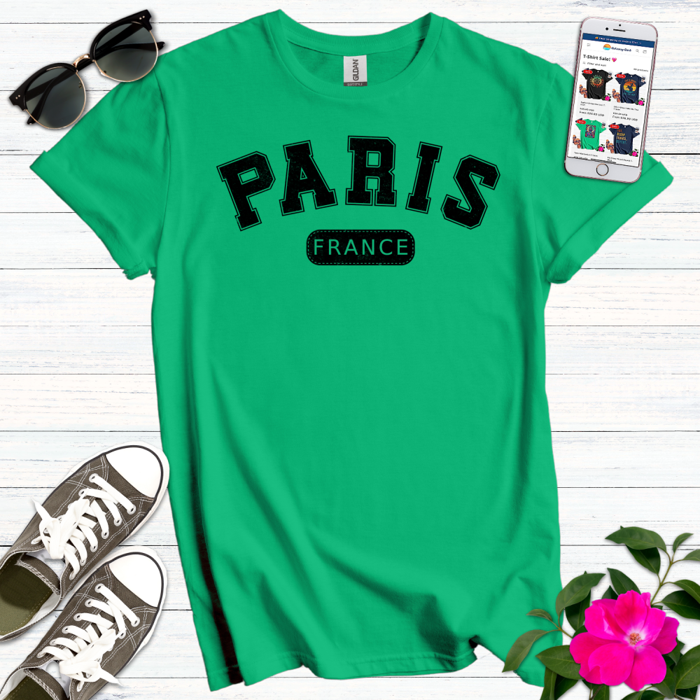 Paris France Varsity T-Shirt