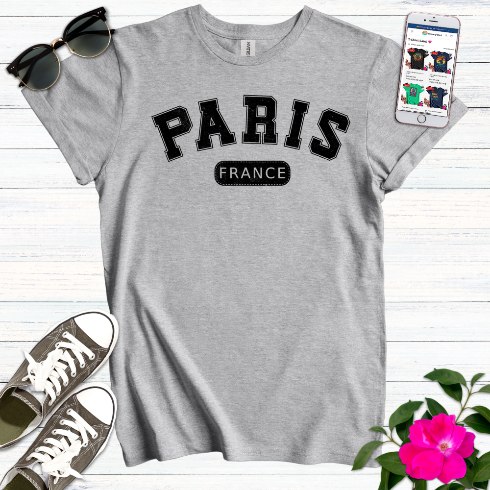 Paris France Varsity T-Shirt