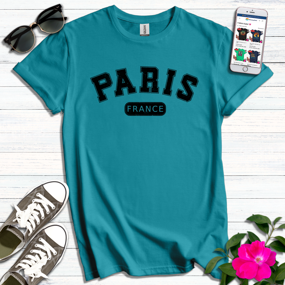 Paris France Varsity T-Shirt