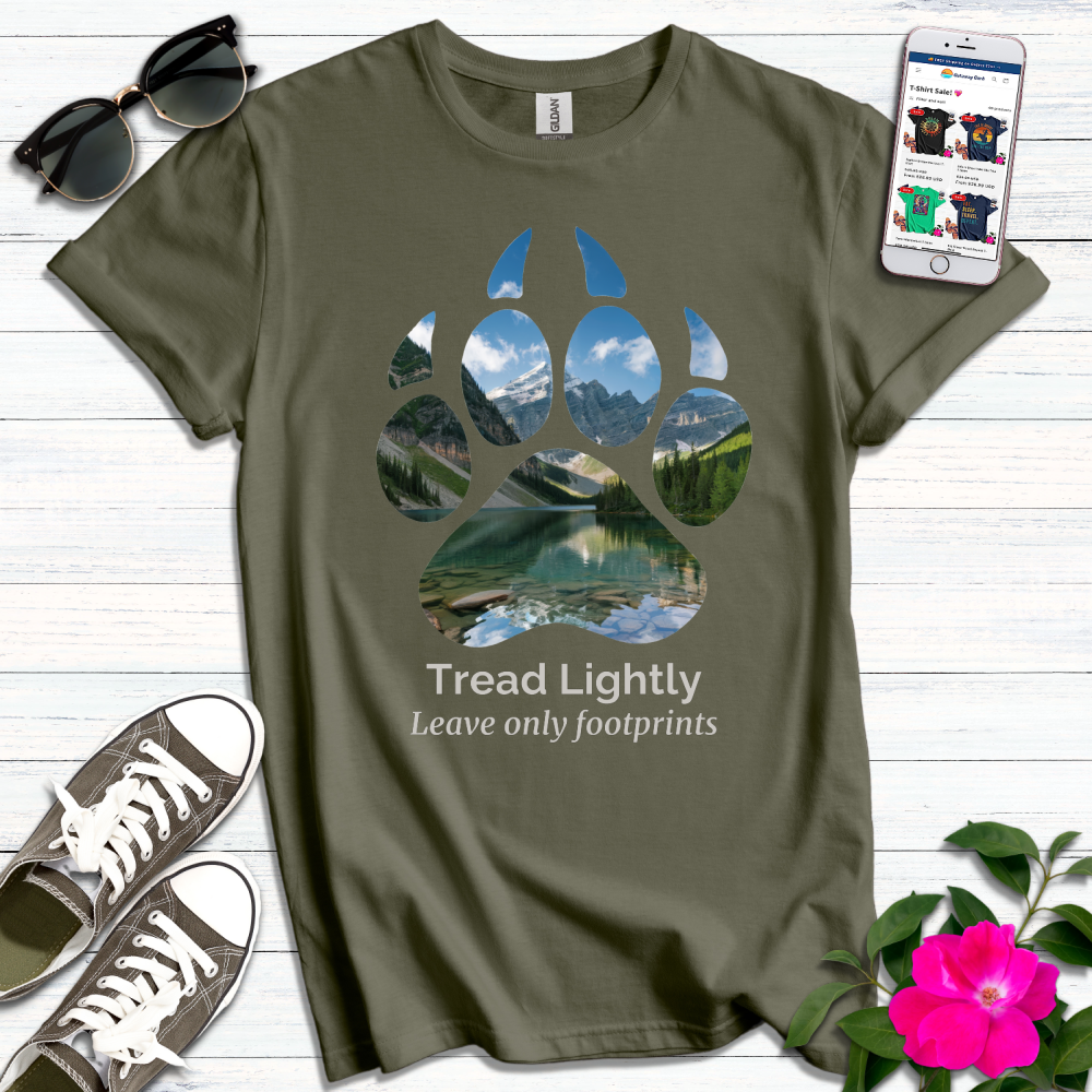 Tread Lightly Footprints Only T-Shirt
