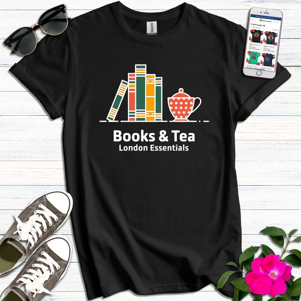 Books & Tea London Essentials T-Shirt