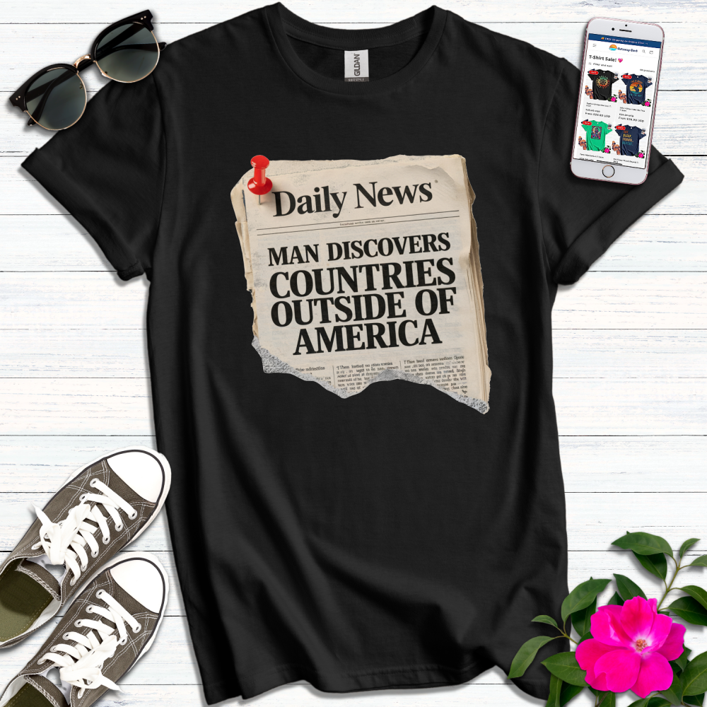 Funny Daily News Countries T-Shirt