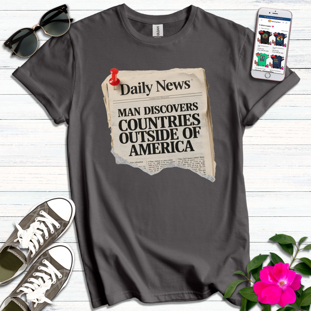 Funny Daily News Countries T-Shirt