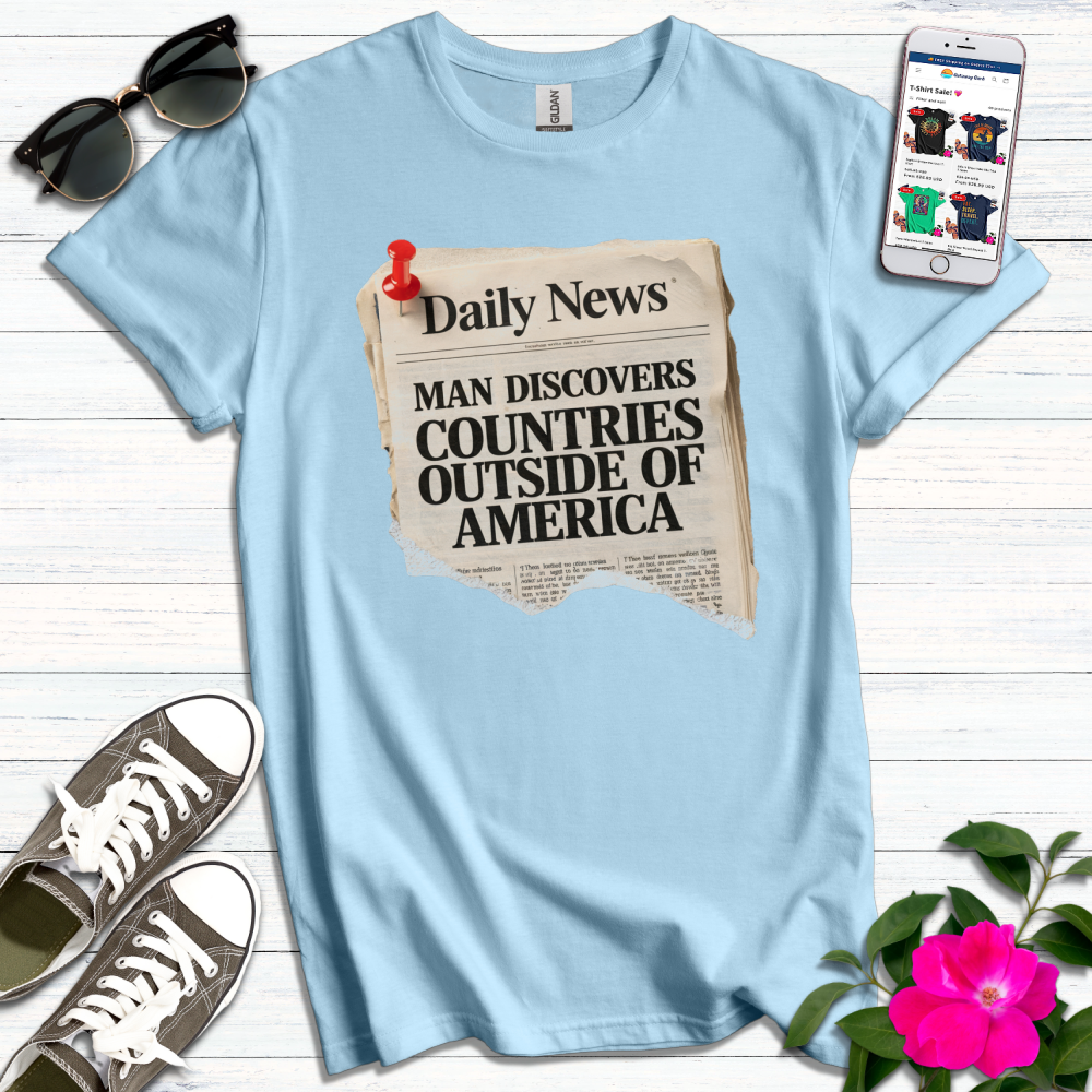 Funny Daily News Countries T-Shirt