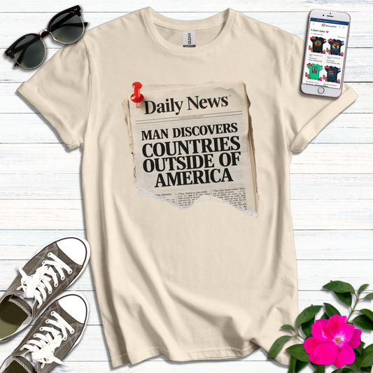 Funny Daily News Countries T-Shirt