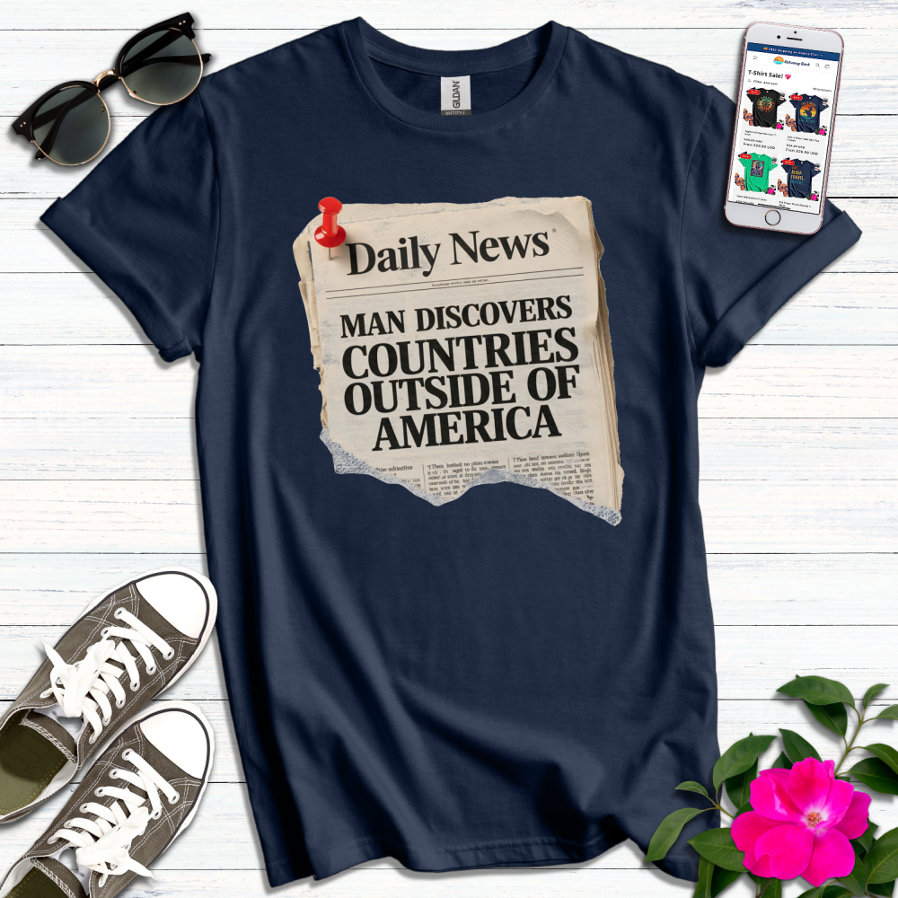 Funny Daily News Countries T-Shirt