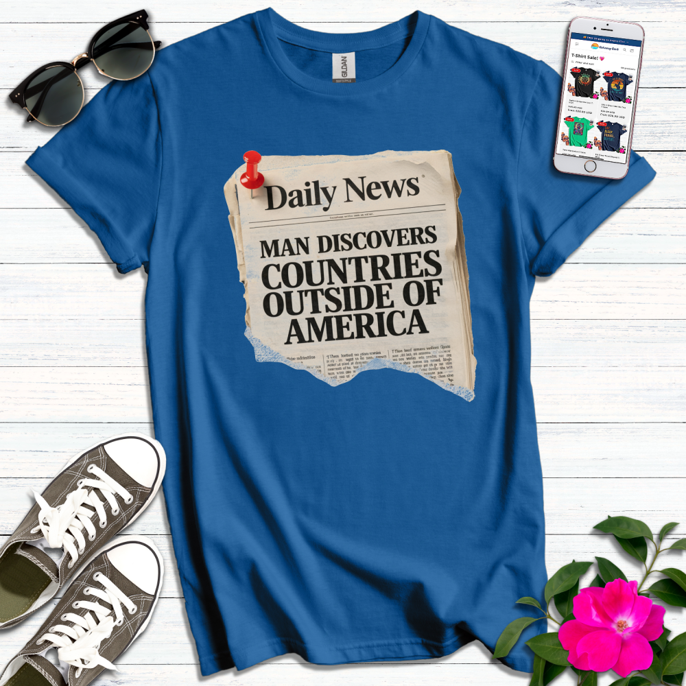 Funny Daily News Countries T-Shirt