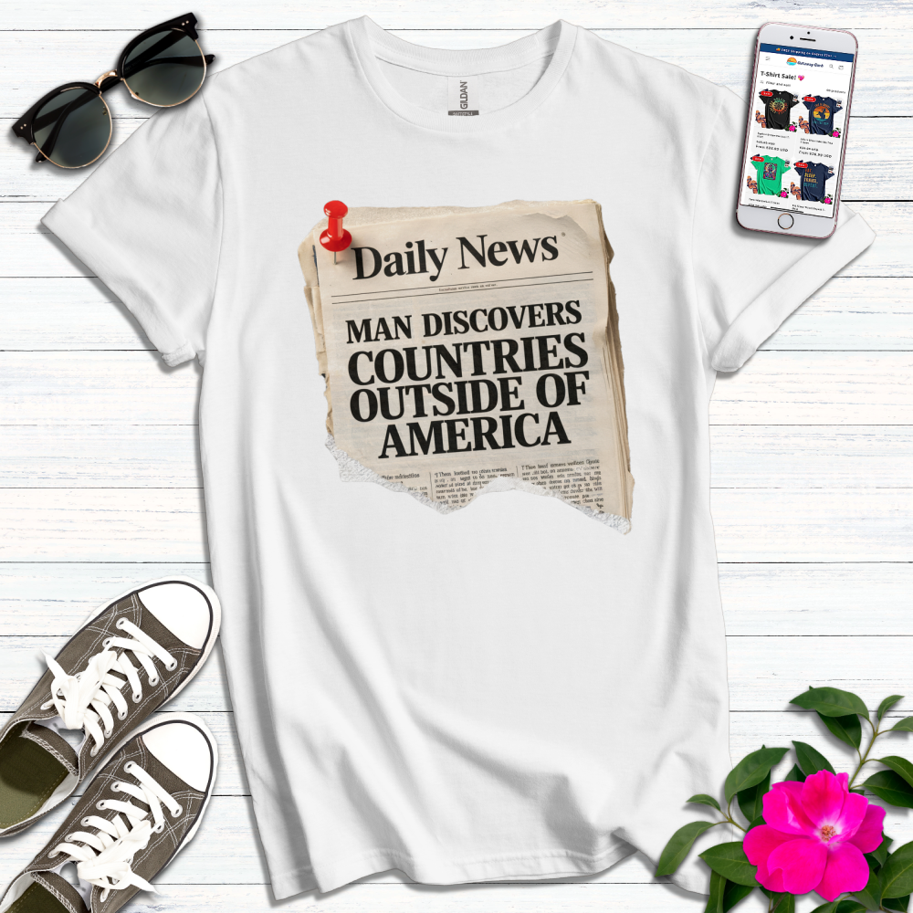 Funny Daily News Countries T-Shirt