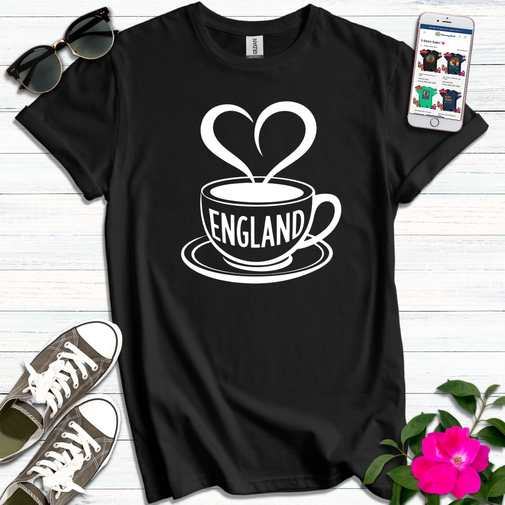 England Heart Cuppa T-Shirt