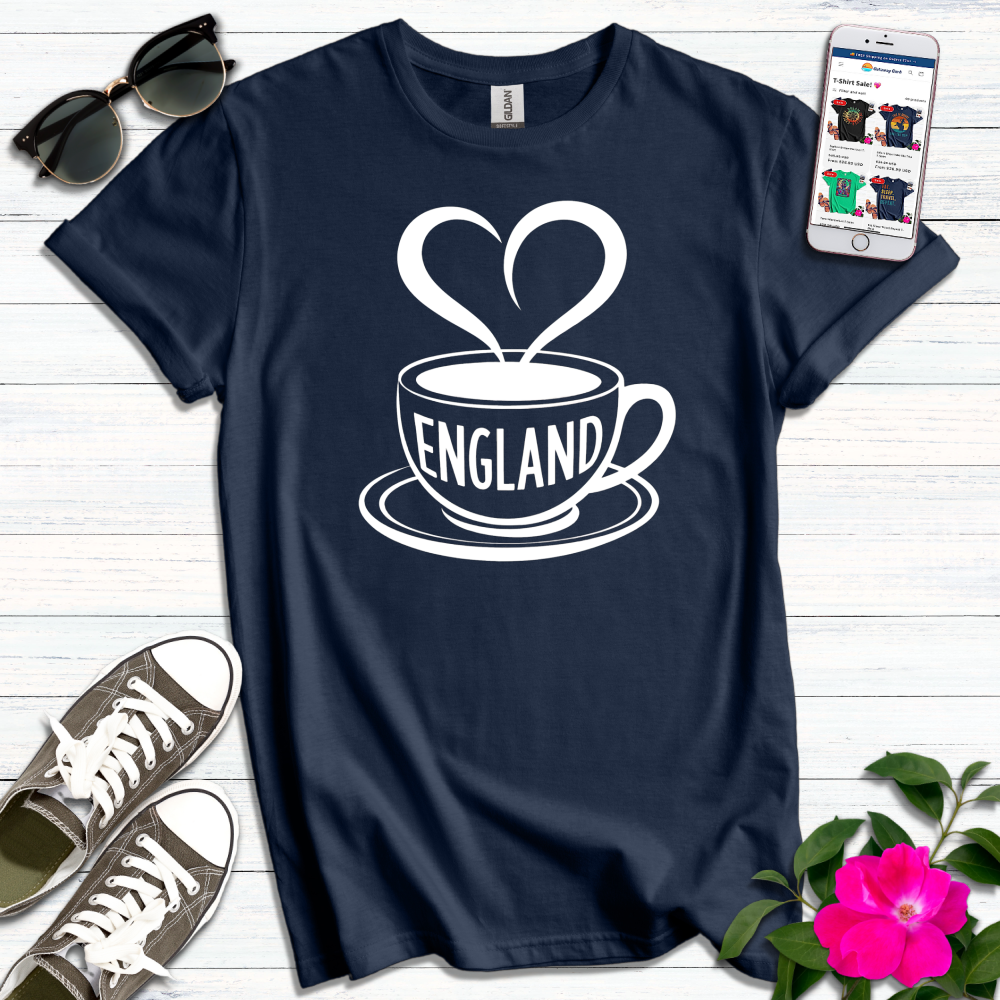 England Heart Cuppa T-Shirt