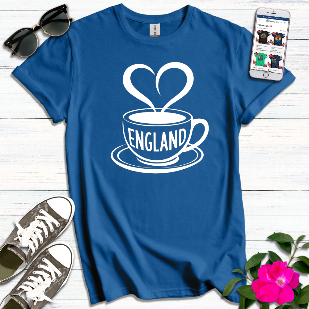 England Heart Cuppa T-Shirt