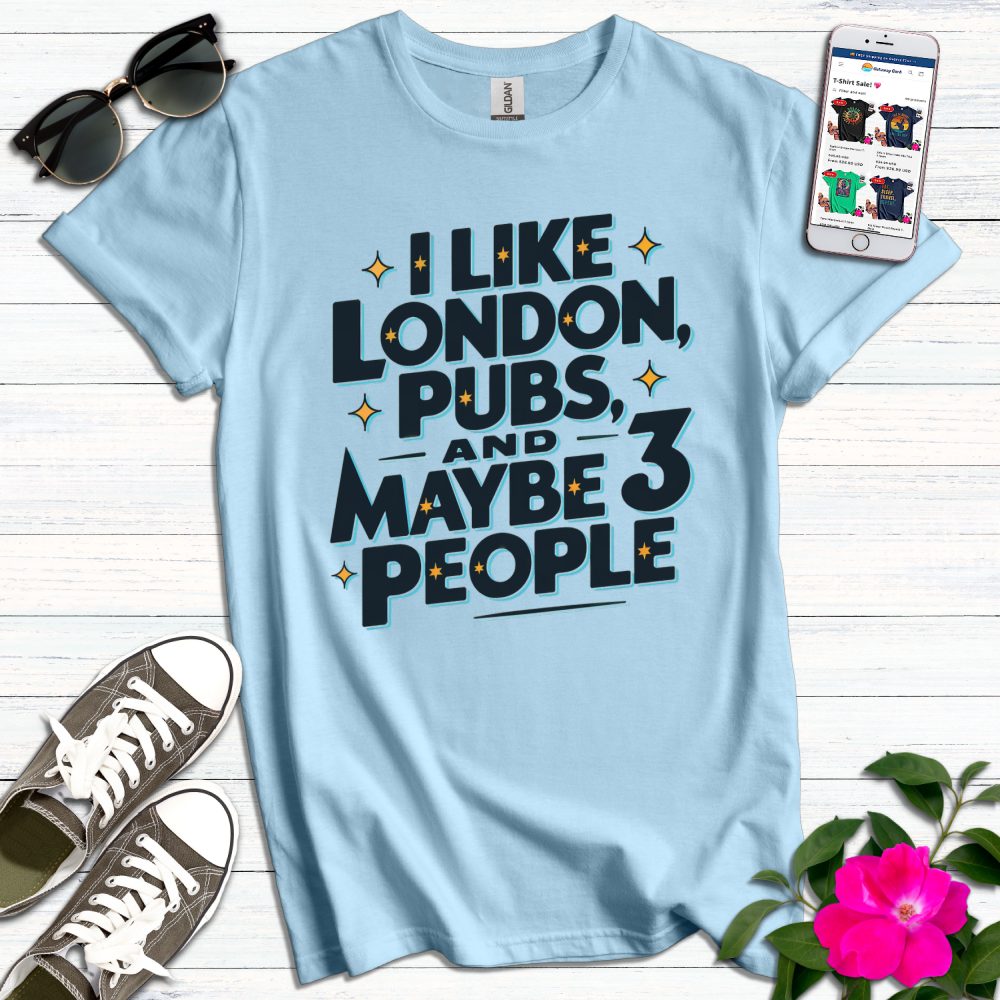 Like London Pubs 3 People Star T-Shirt