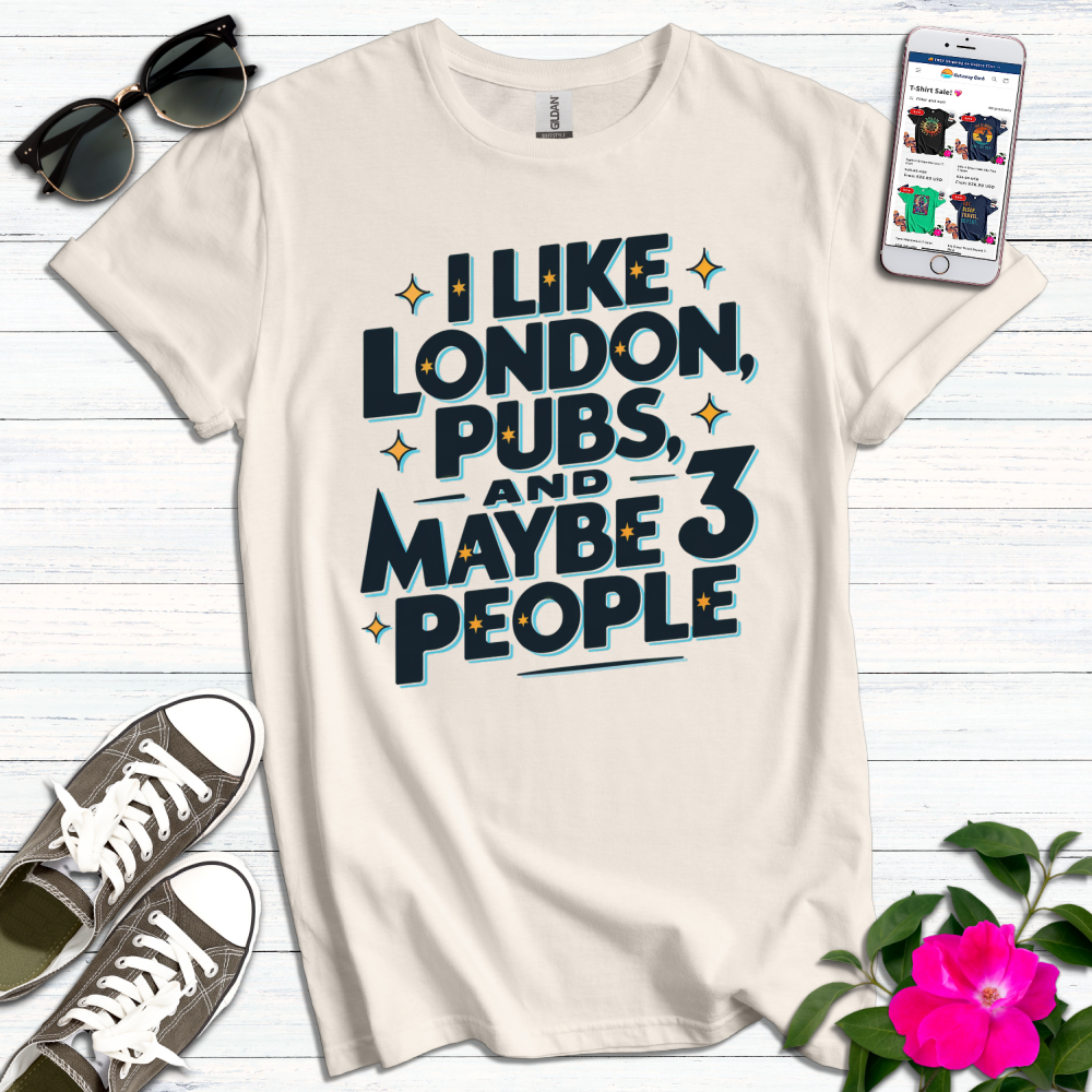 Like London Pubs 3 People Star T-Shirt