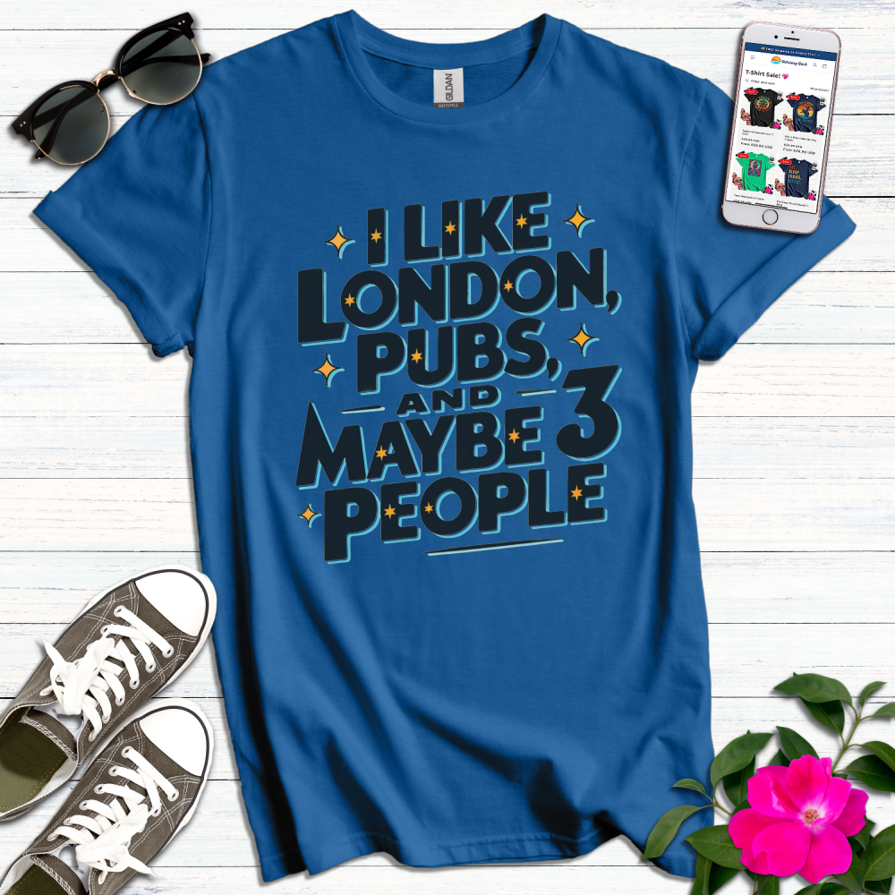 Like London Pubs 3 People Star T-Shirt