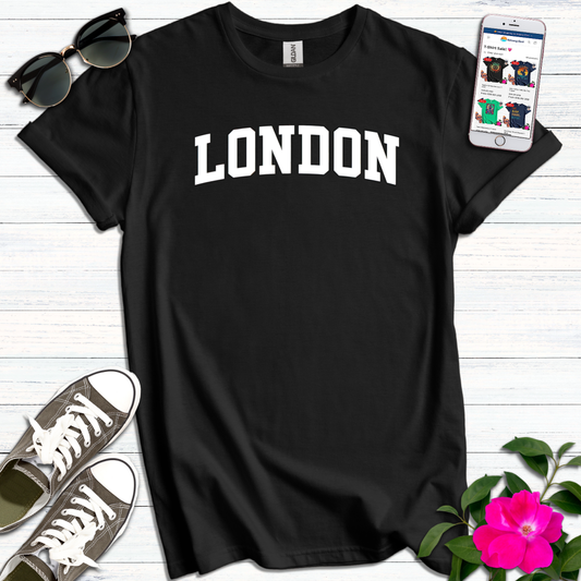 London Varsity White Lettered T-Shirt