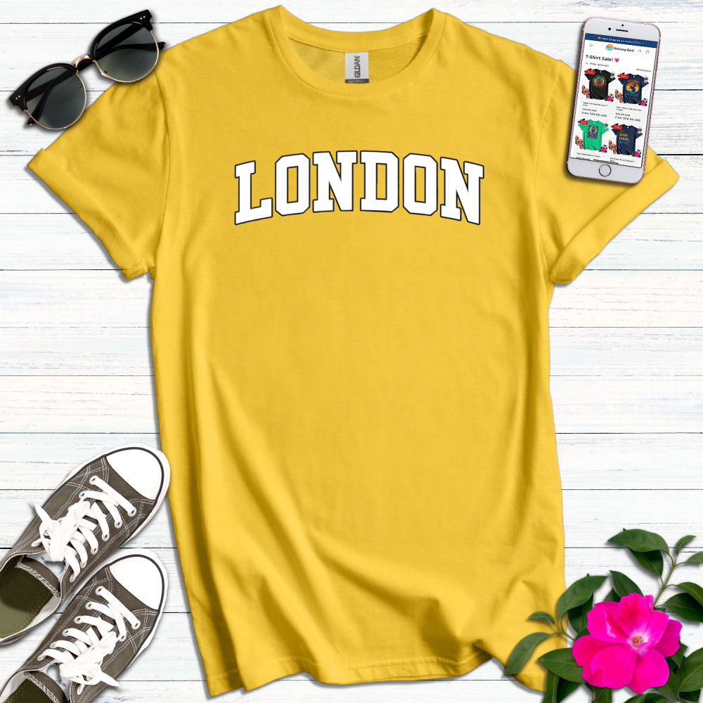 London Varsity White Lettered T-Shirt