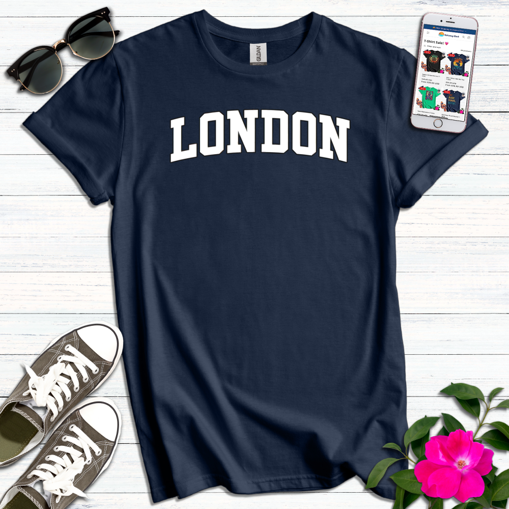 London Varsity White Lettered T-Shirt