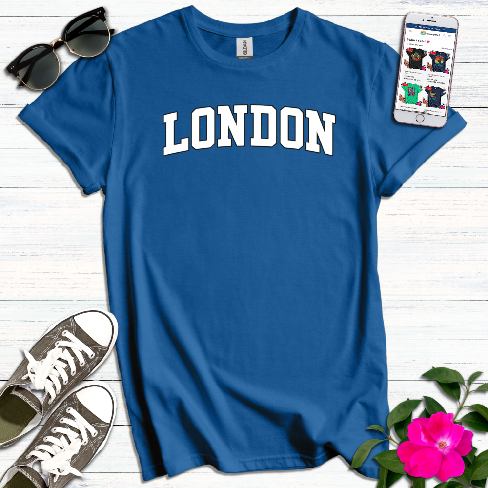 London Varsity White Lettered T-Shirt