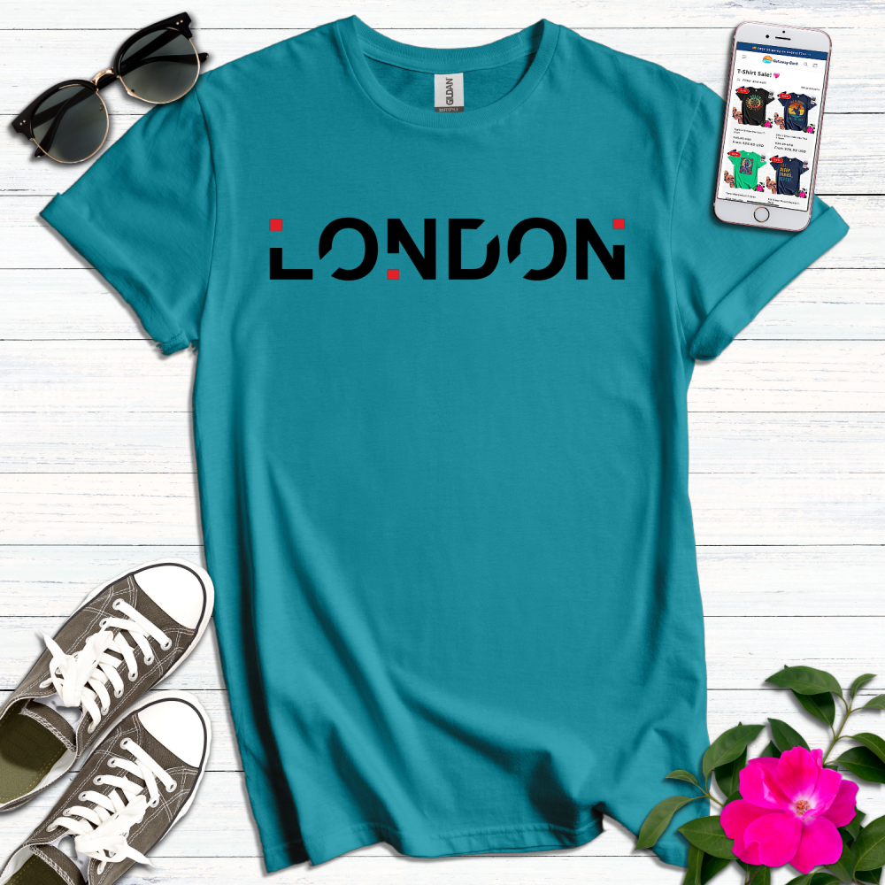 London Geometric Typography T-Shirt