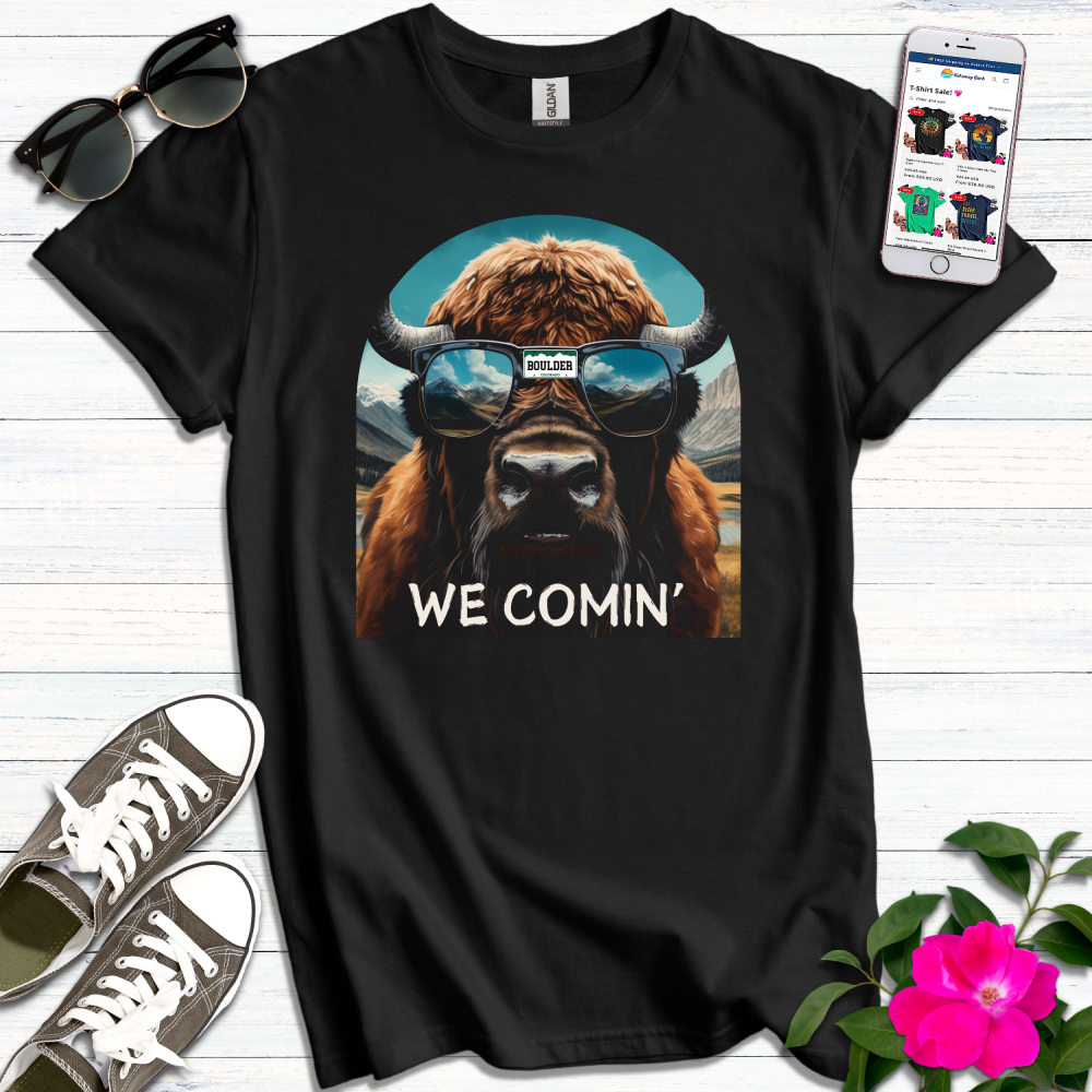 Colorado Buffalo We Comin' T-Shirt