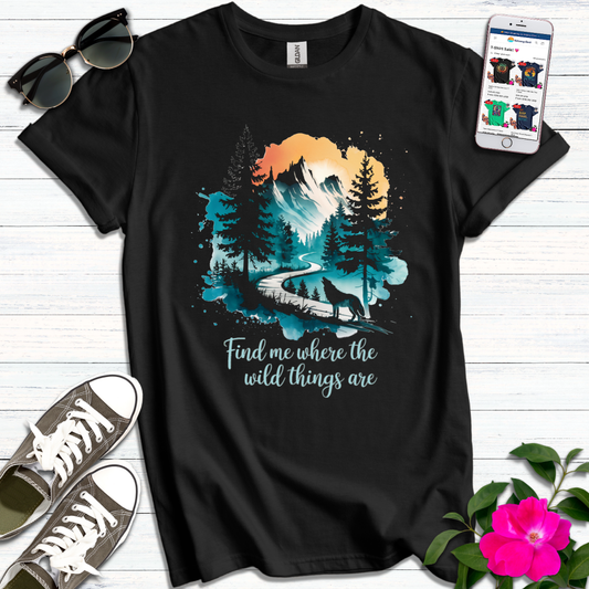 Where Wild Things Wolf T-Shirt