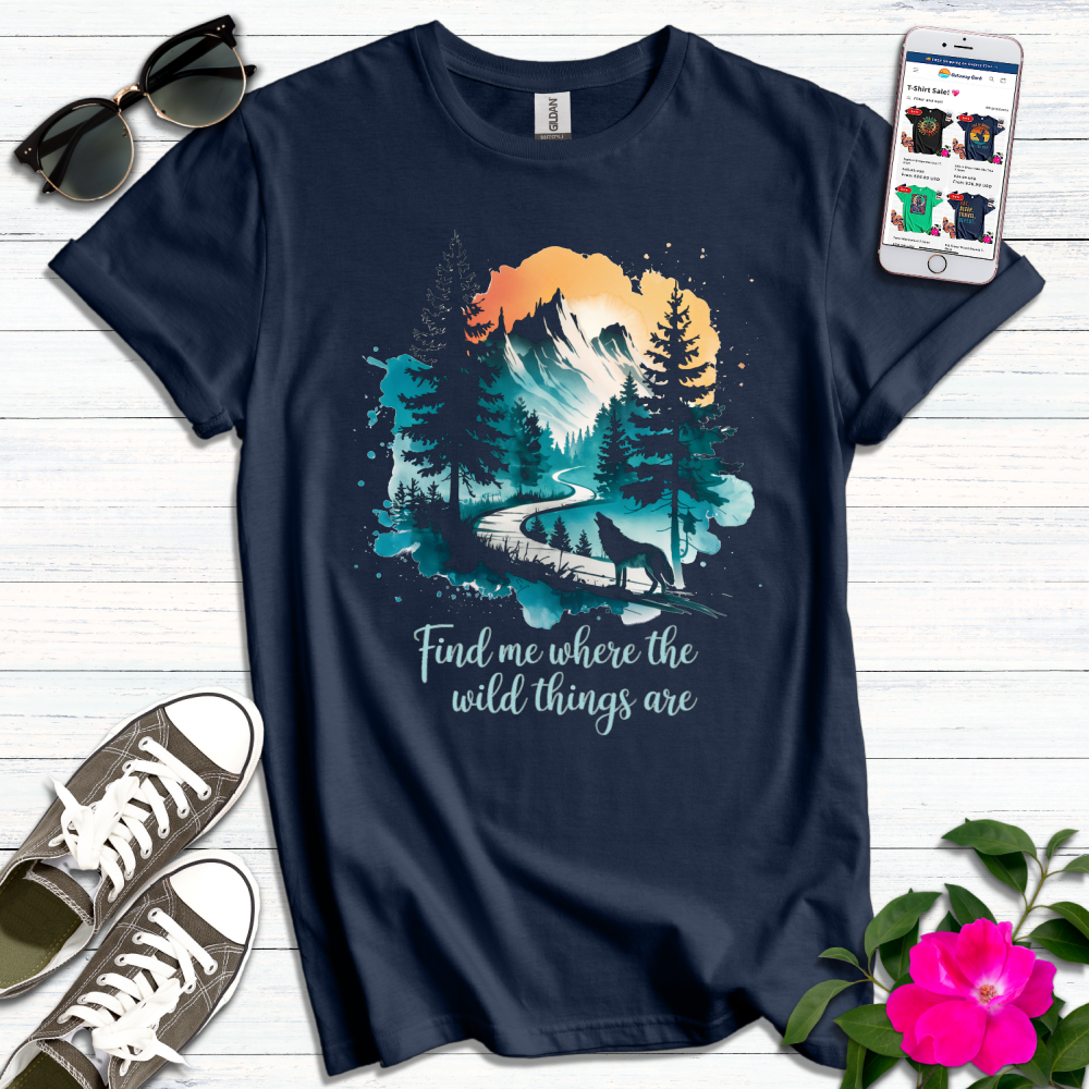 Where Wild Things Wolf T-Shirt