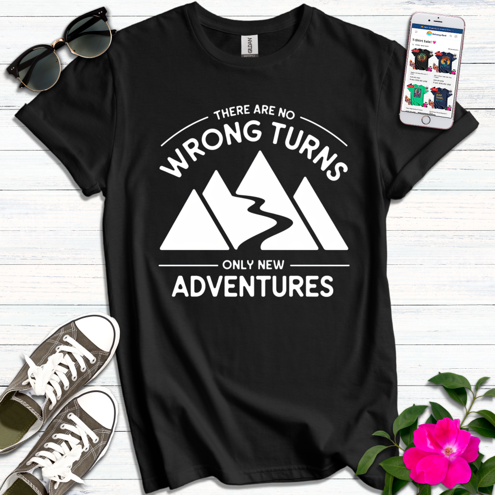 No Wrong Turns Geometric T-Shirt