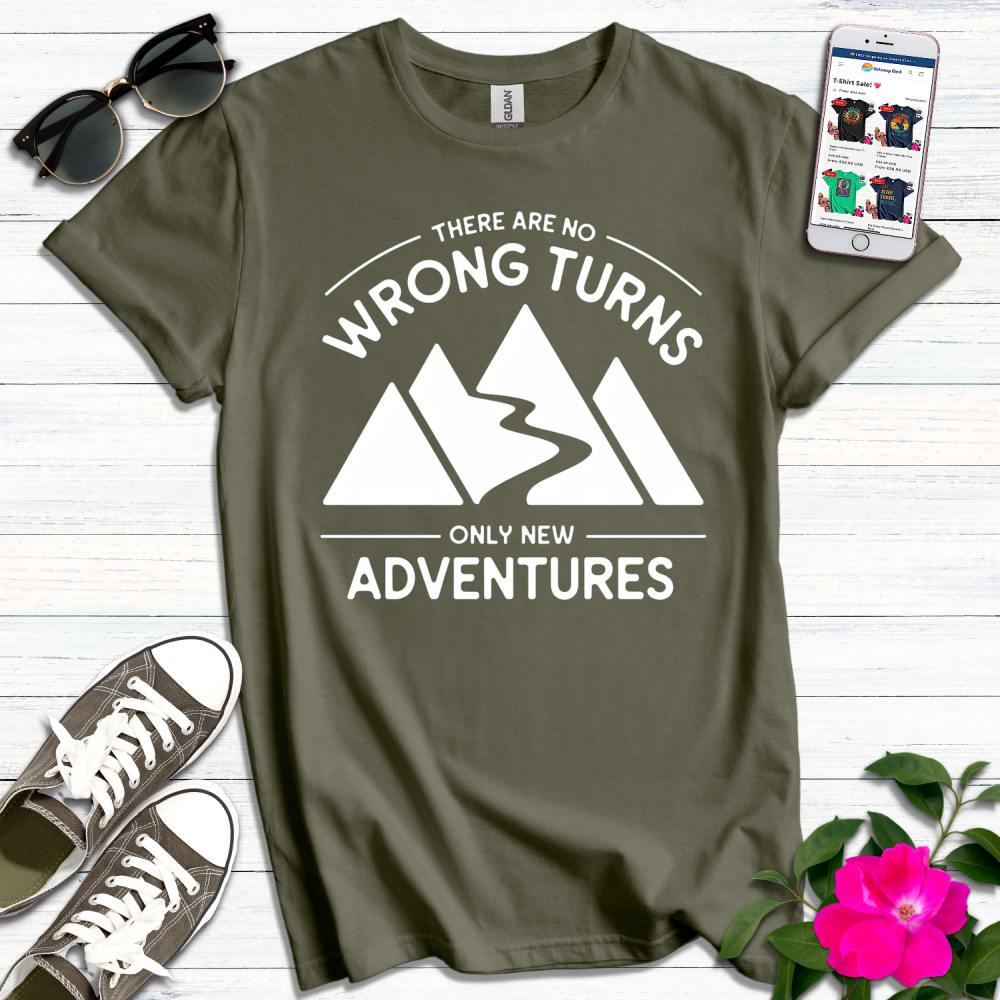 No Wrong Turns Geometric T-Shirt