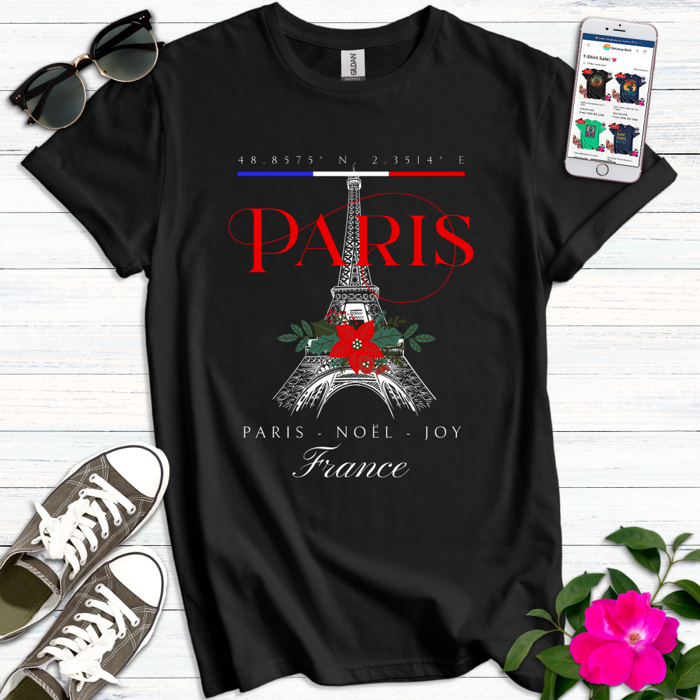 Paris Christmas Noël T-Shirt