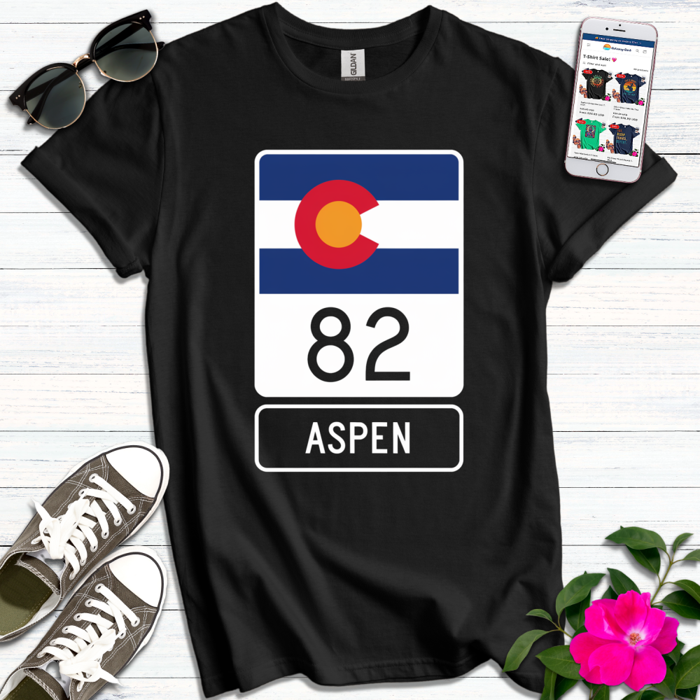 Aspen Highway 82 T-Shirt