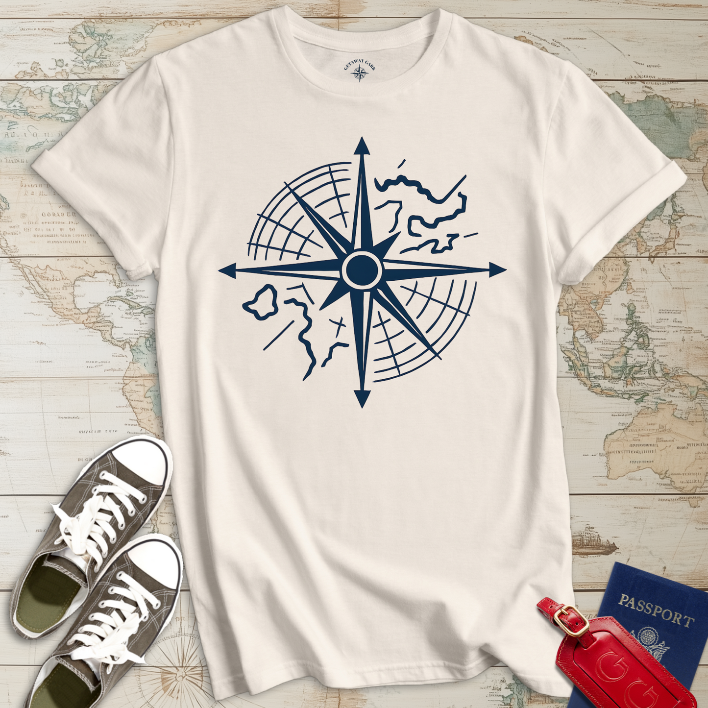 Modern Compass Rose T-Shirt