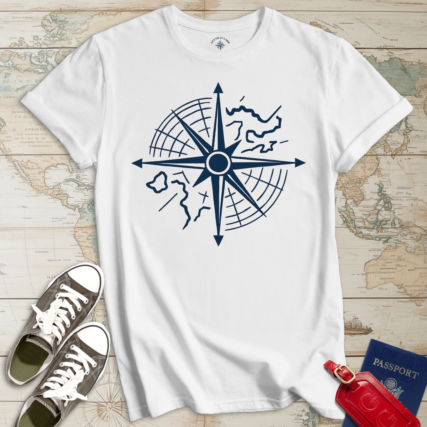 Modern Compass Rose T-Shirt