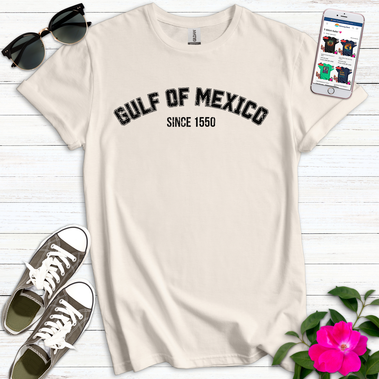 Gulf of Mexico Varsity T-Shirt