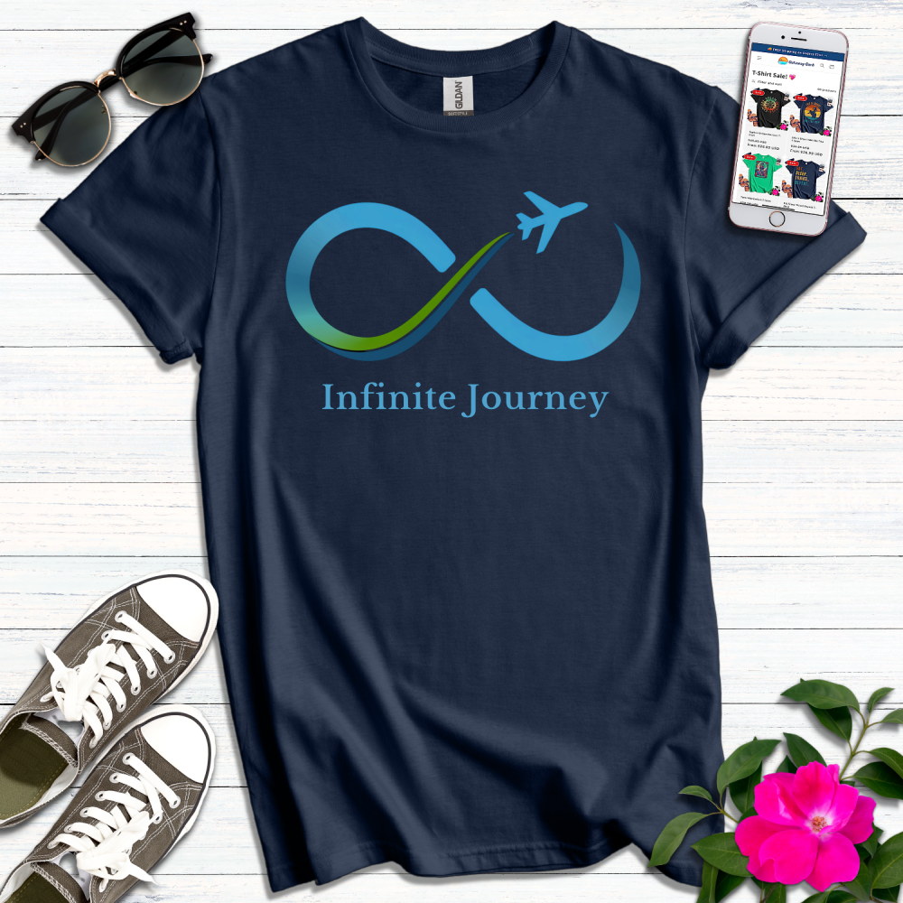 Infinite Journey Blue Green T-Shirt