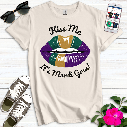 Kiss Me Mardi Gras T-Shirt