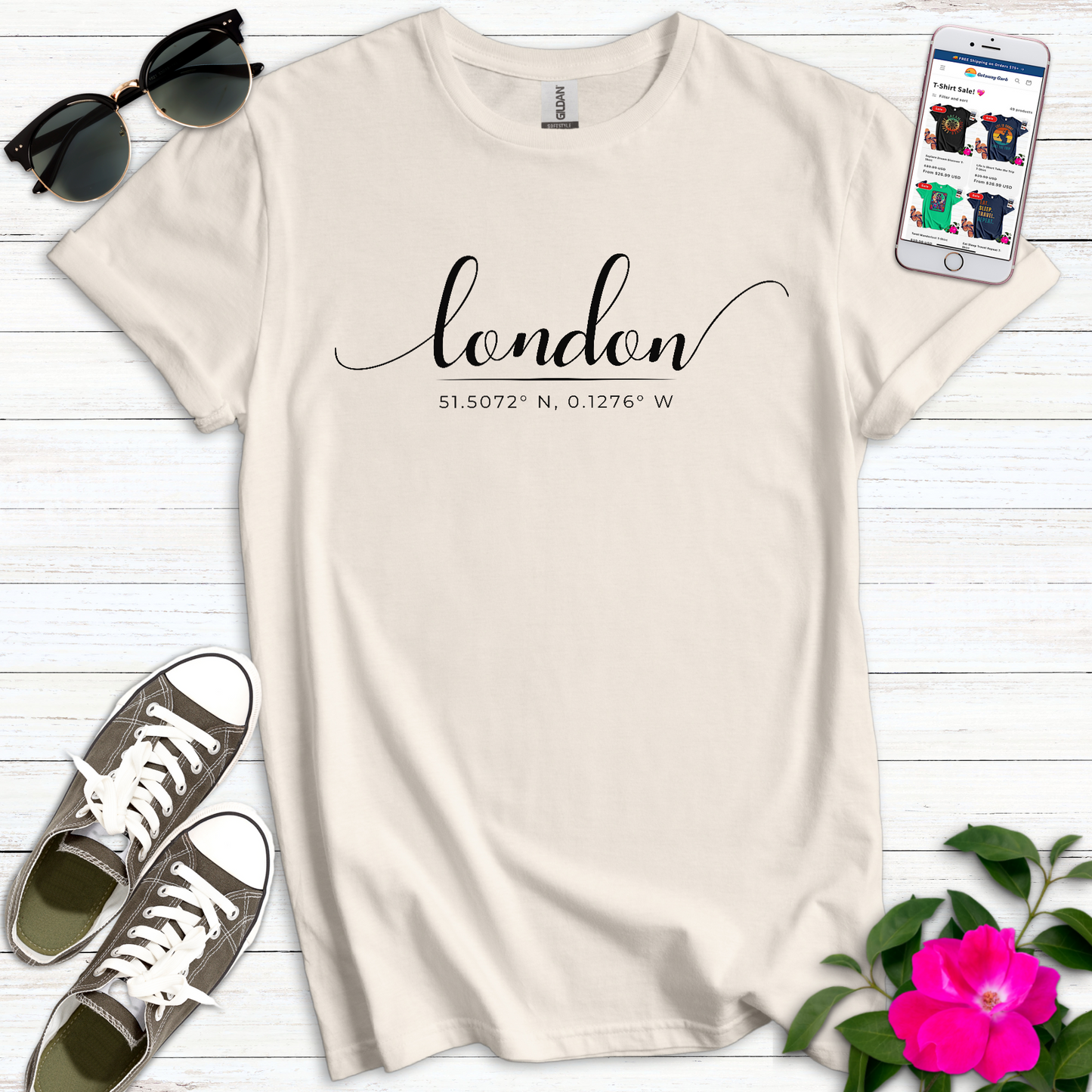 Elegant London Location T-Shirt