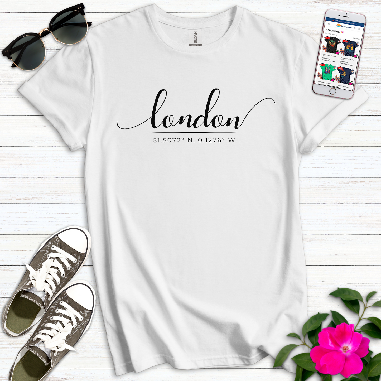Elegant London Location T-Shirt