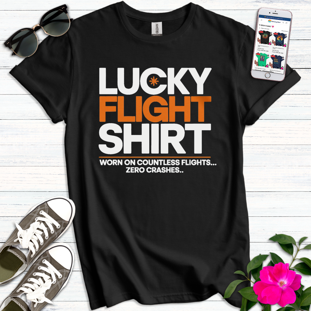 Lucky Flight Zero Crashes T-Shirt