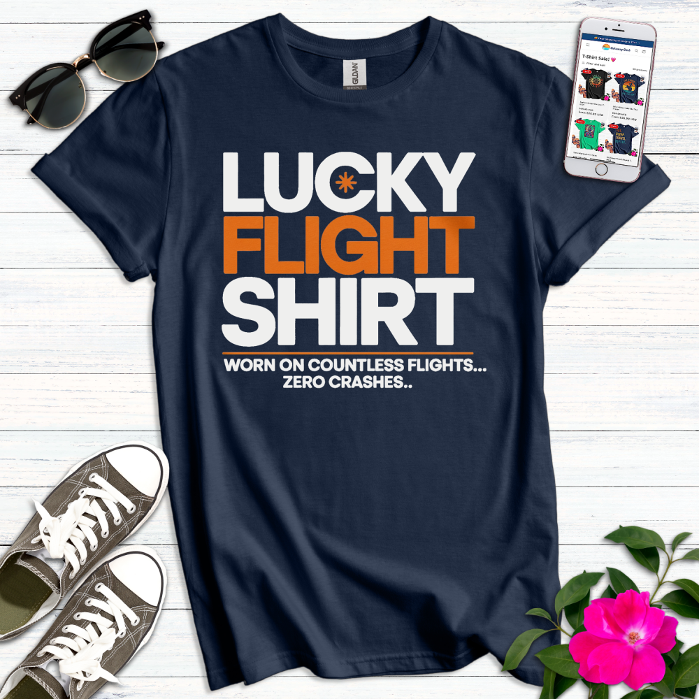 Lucky Flight Zero Crashes T-Shirt