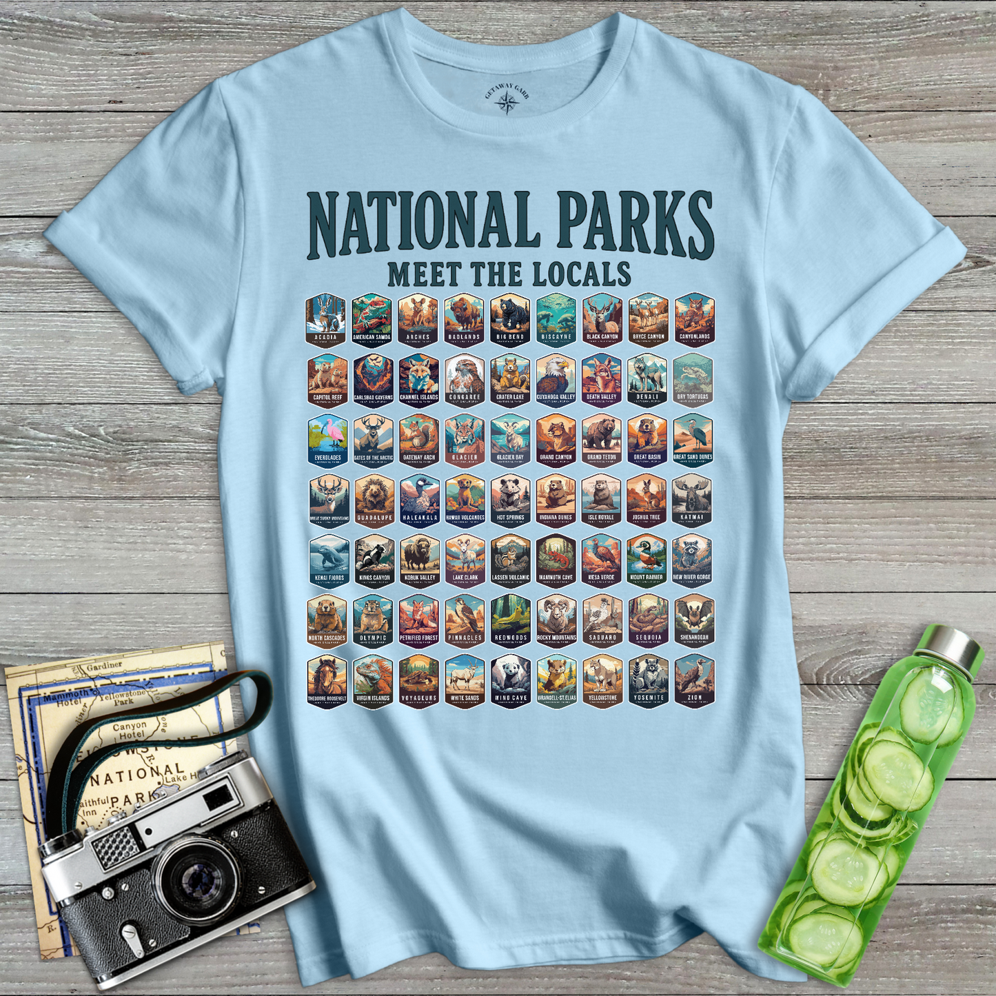 National Parks Meet Locals T-Shirt